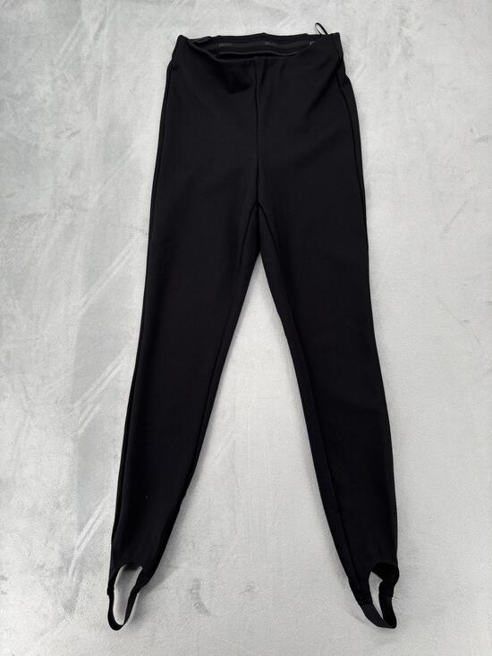 Skins Pants - Skims Leggings Womens Black Compression Stirrup Elastic Waist Athletic